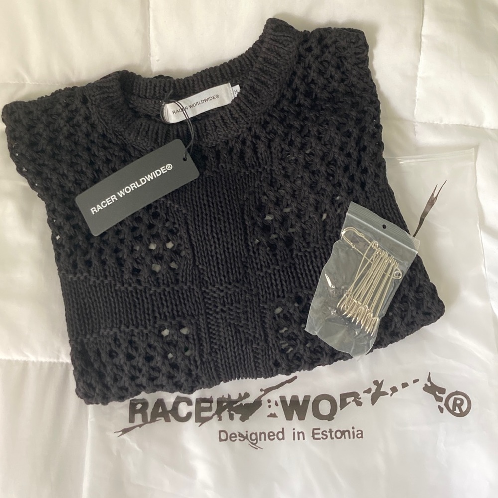 Racer Worldwide Cross Net Sweater